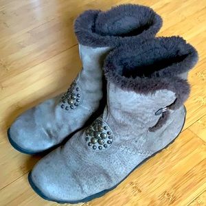 TAOS Light Brown Suede Bootie 8